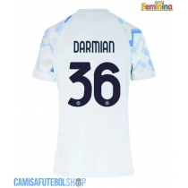 Camisa de time de futebol Inter Milan Matteo Darmian #36 Replicas 2º Equipamento Feminina 2025-26 Manga Curta